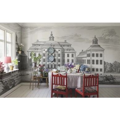 Lofstad slott upea maisematapetti ruokasaliin kuva