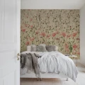 Poppies unikko valokuvatapetti makuuhuoneeseen Rebel Wallsilta R16391