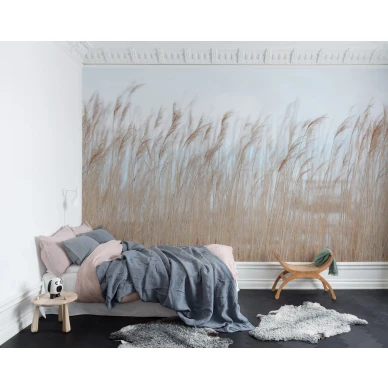Swaying Reed rauhallinen kaislatapetti makuuhuoneeseen Rebel Wallsilta R13602 kuva