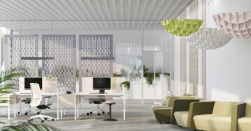ACOUSTIC ARTWORK tiles partitions clouds interiors